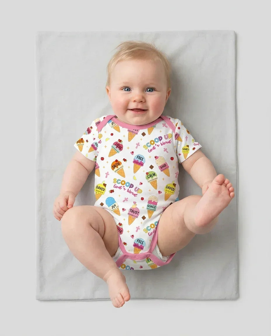 Gerippte Babykleidung mit individuellem Foto - Weich &amp; Skizzenhaft
