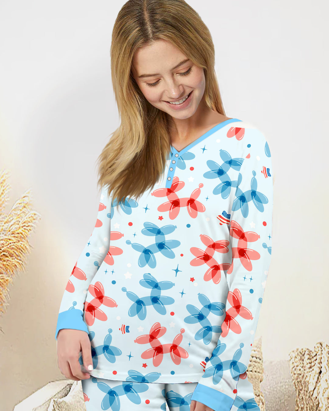 Vorlage Bambus Damen Pyjama Set