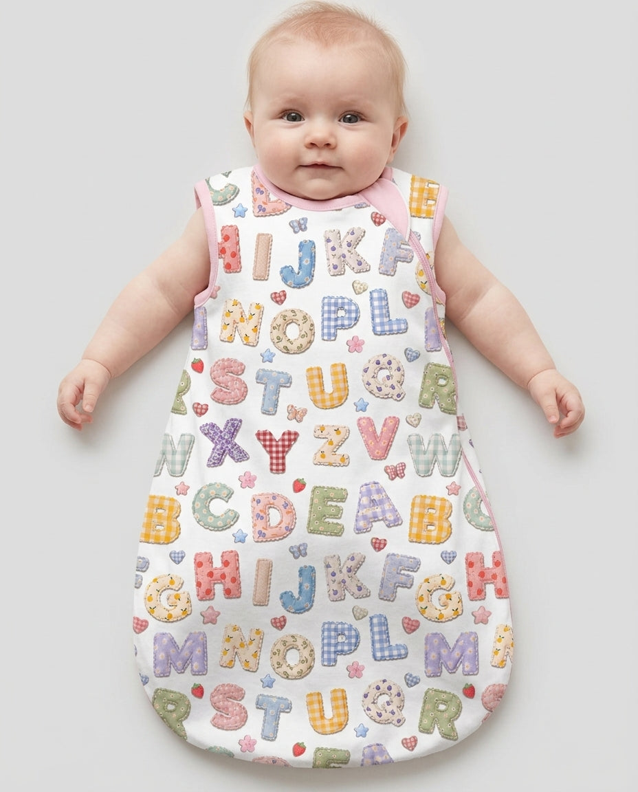 Fabric Alphabet Letters Bamboo Sleep Bag