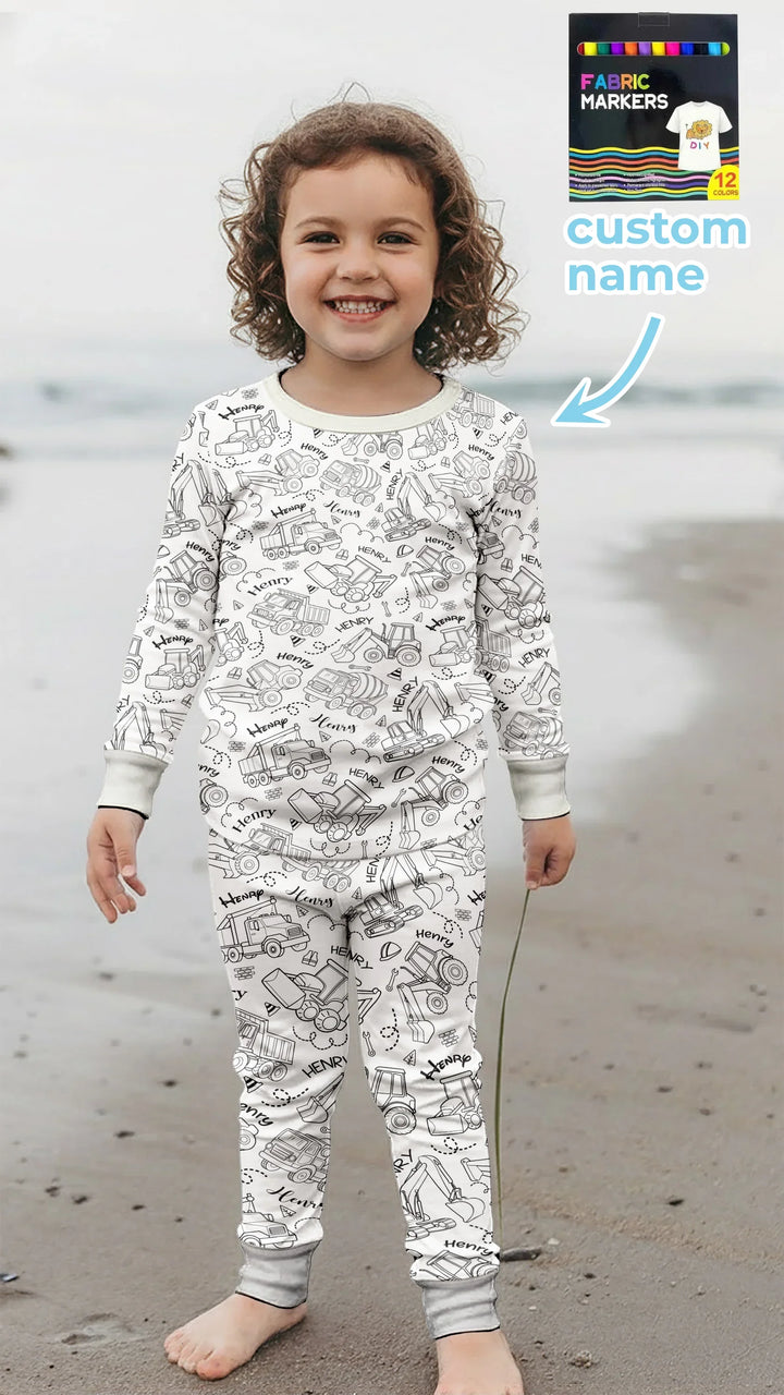 Zweiteiliges, kurzärmliges Pyjama-Set mit Marienkäfern