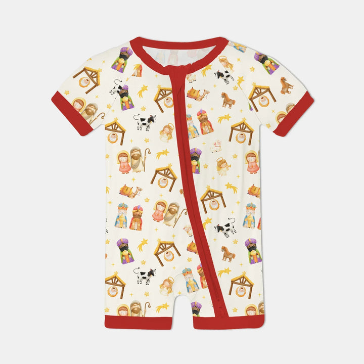 Away In A Manger Bamboo Shorty Zippy