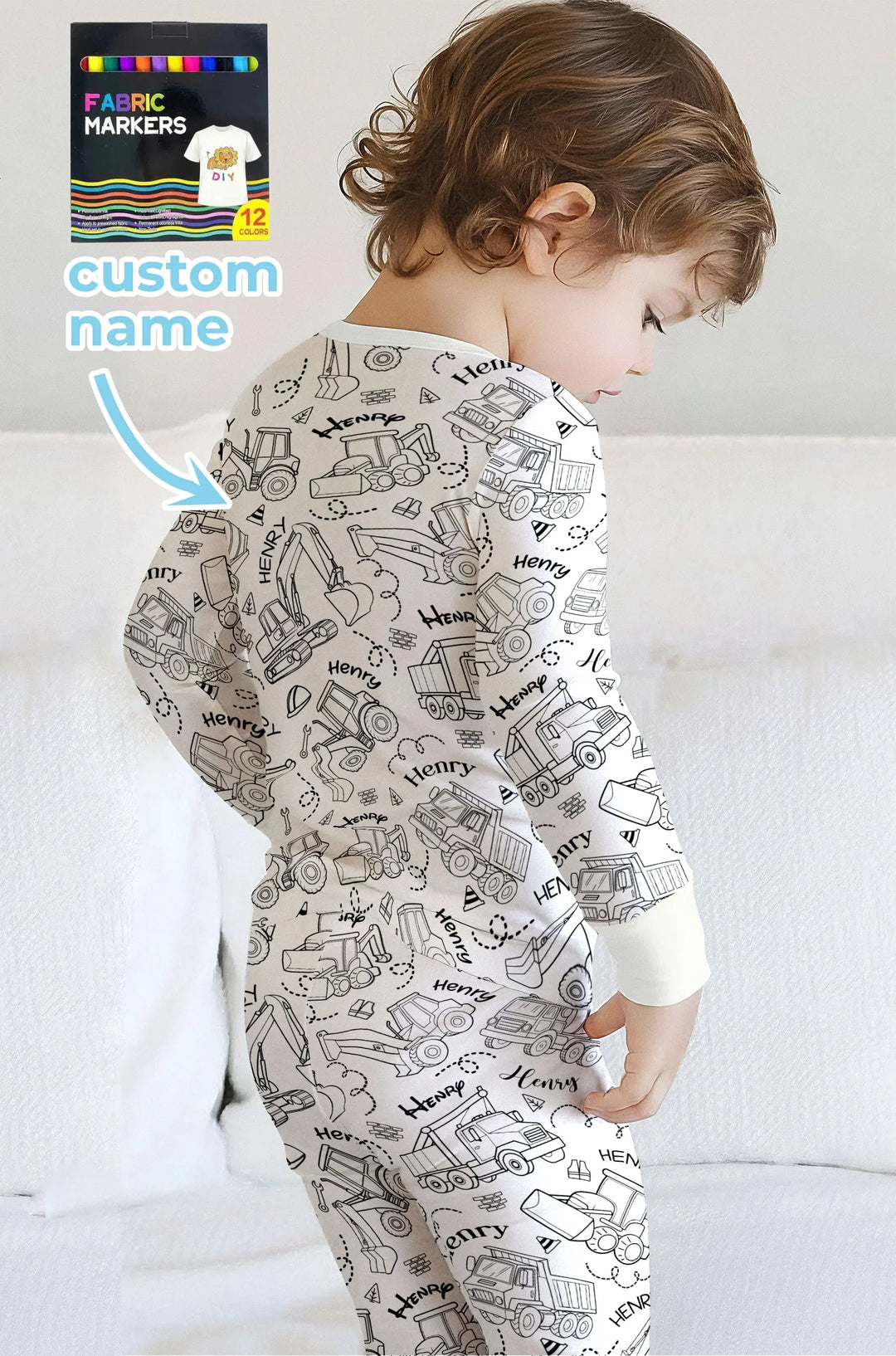 Zweiteiliges, kurzärmliges Pyjama-Set mit Marienkäfern