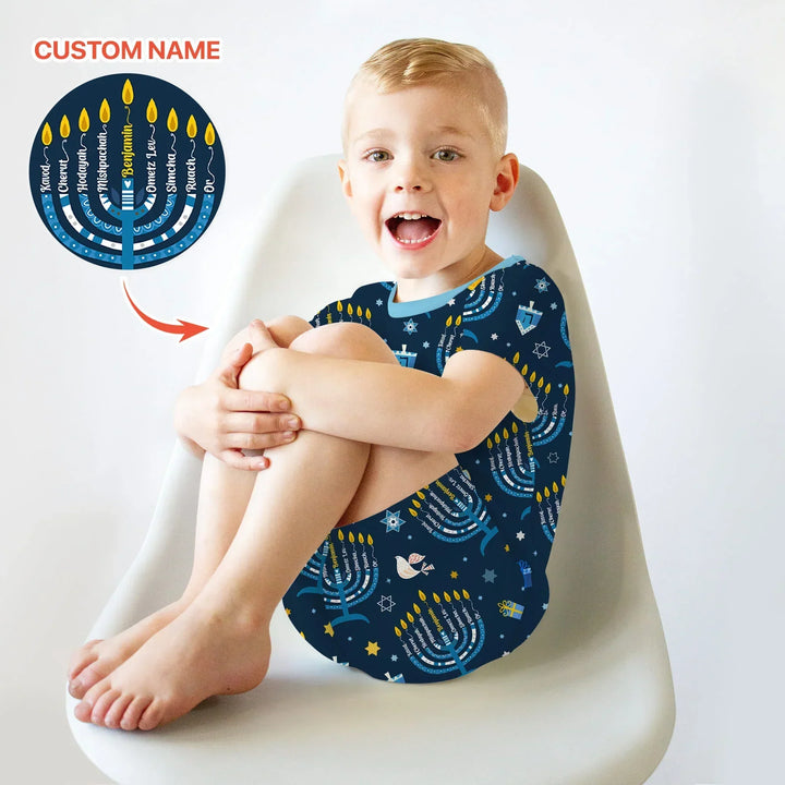 Zweiteiliges Pyjama-Set mit kurzen Ärmeln und Shorts im Sommer-Design