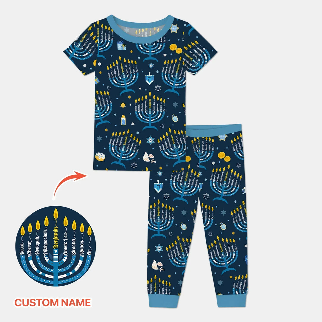 Zweiteiliges, kurzärmliges Pyjama-Set mit Marienkäfern