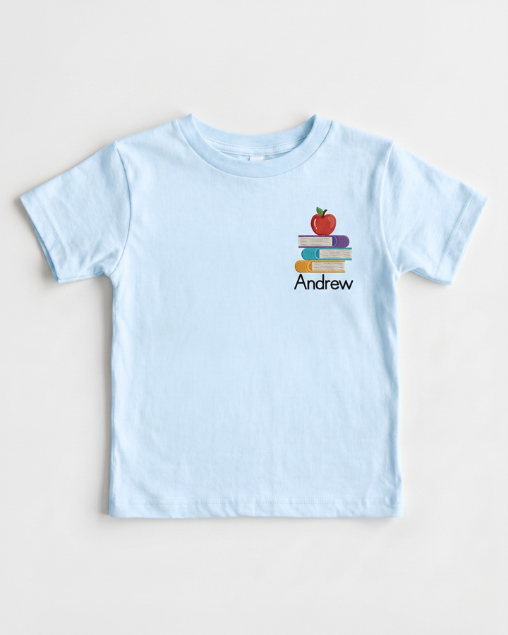 Custom Name Smart Start Embroidered Bamboo Crewneck T-Shirt