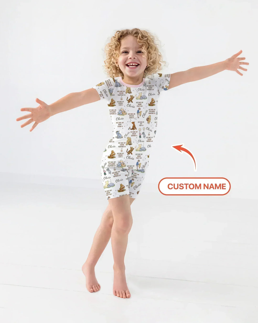 Zweiteiliges Pyjama-Set mit kurzen Ärmeln und Shorts im Sommer-Design