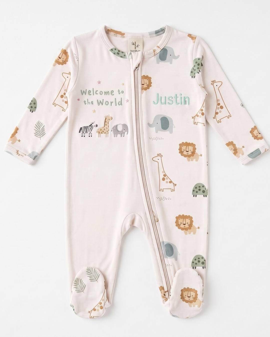 Gerippte Babykleidung mit individuellem Foto - Weich &amp; Skizzenhaft