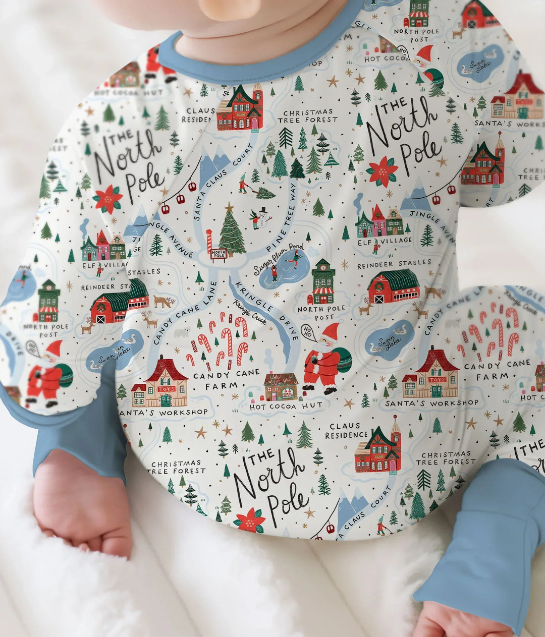 The North Pole Map Convertible Zippy , The North Pole Map Convertible Zippy - 0-3M