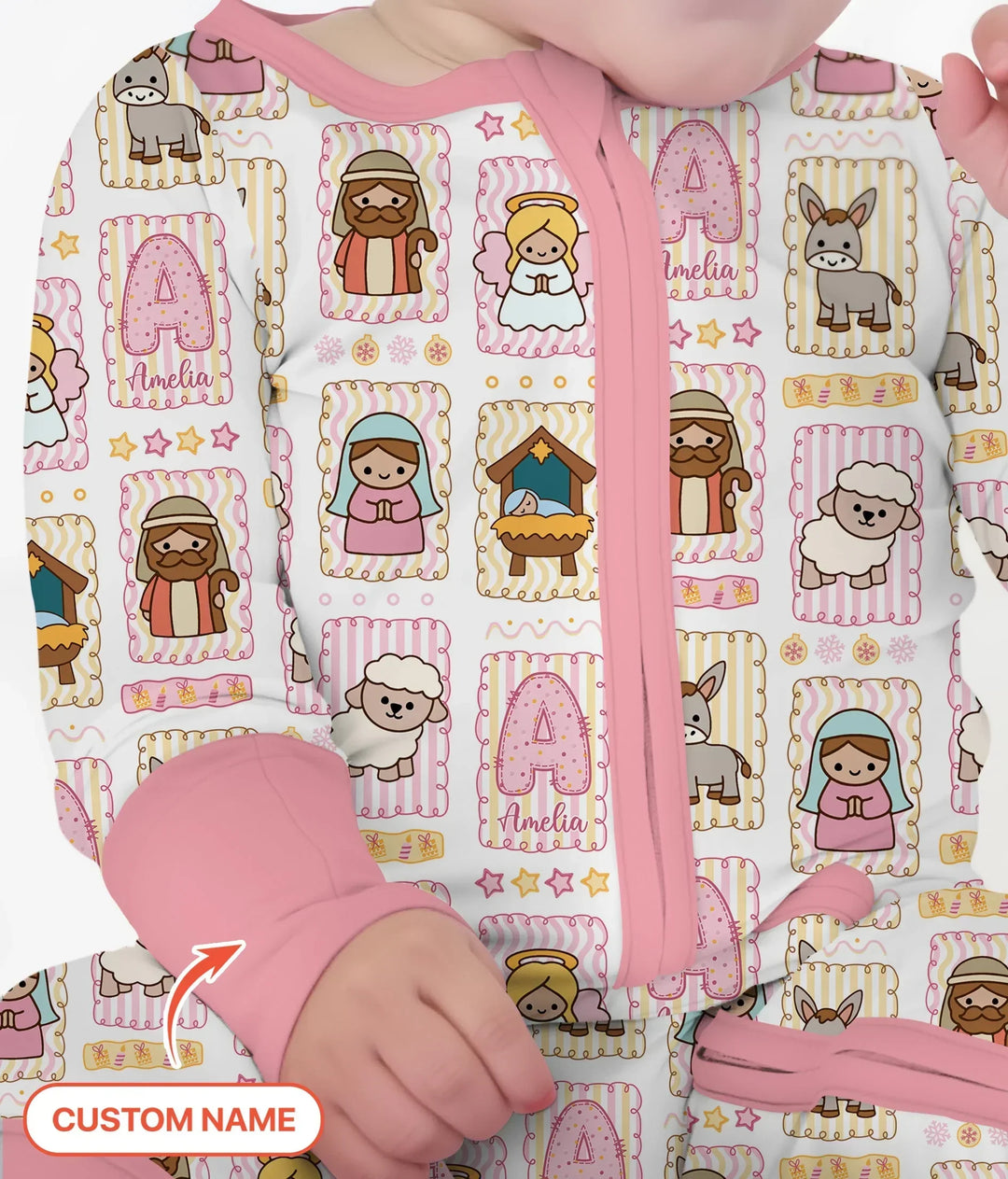 Gerippte Babykleidung mit individuellem Foto - Weich &amp; Skizzenhaft