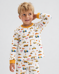 Pyjama-Set aus zwei Teilen mit Baustellen-Bambus-Muster