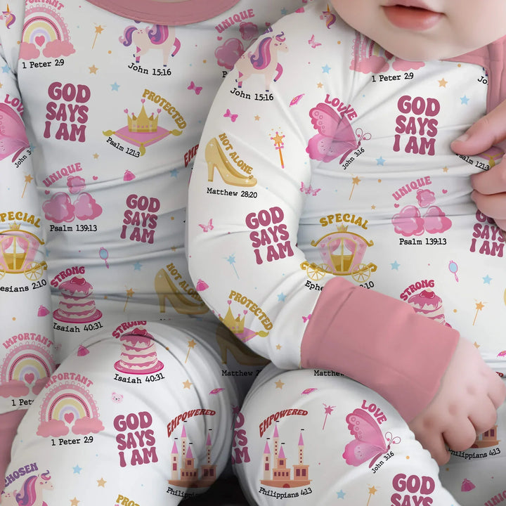 God Says I Am Girl Bamboo Convertible Zippy