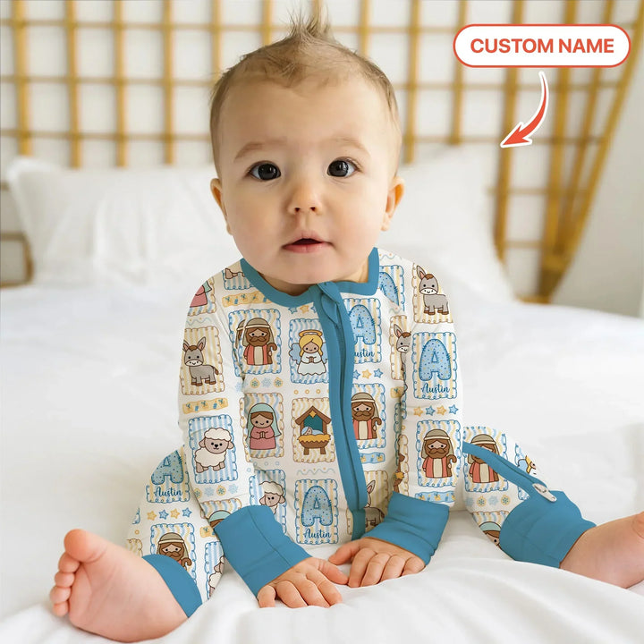Gerippte Babykleidung mit individuellem Foto - Weich &amp; Skizzenhaft