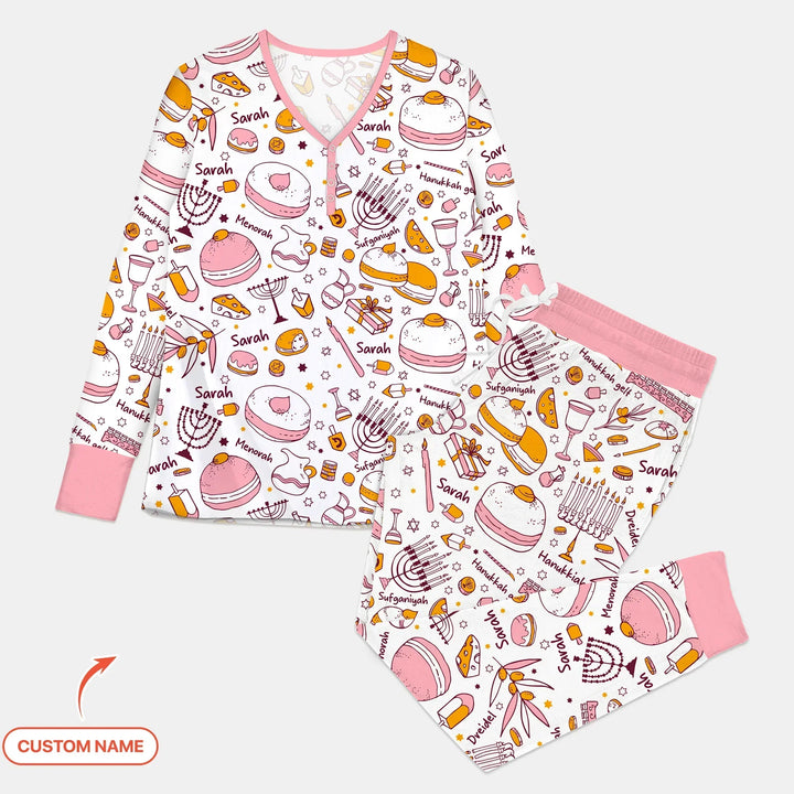 Vorlage für individuelles Damen-Pyjama-Set