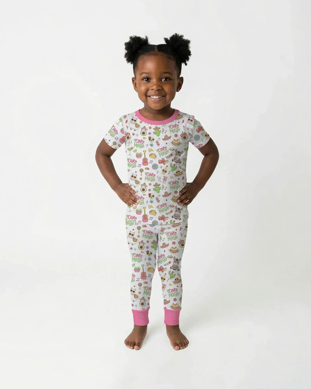Cinco de Mayo Fiesta Bamboo Two Piece Short Sleeve Pajama Set