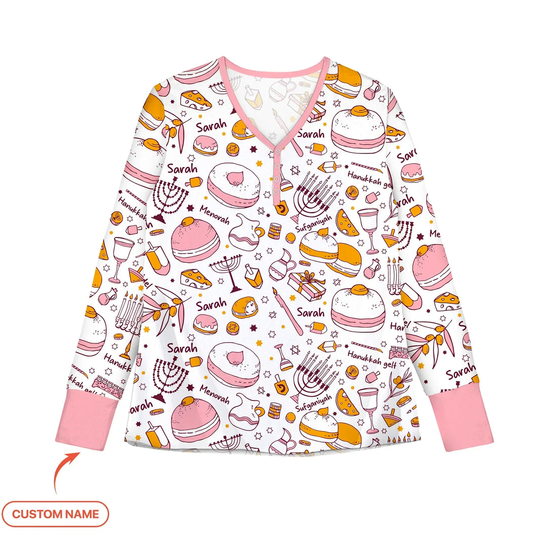Vorlage für individuelles Damen-Pyjama-Set