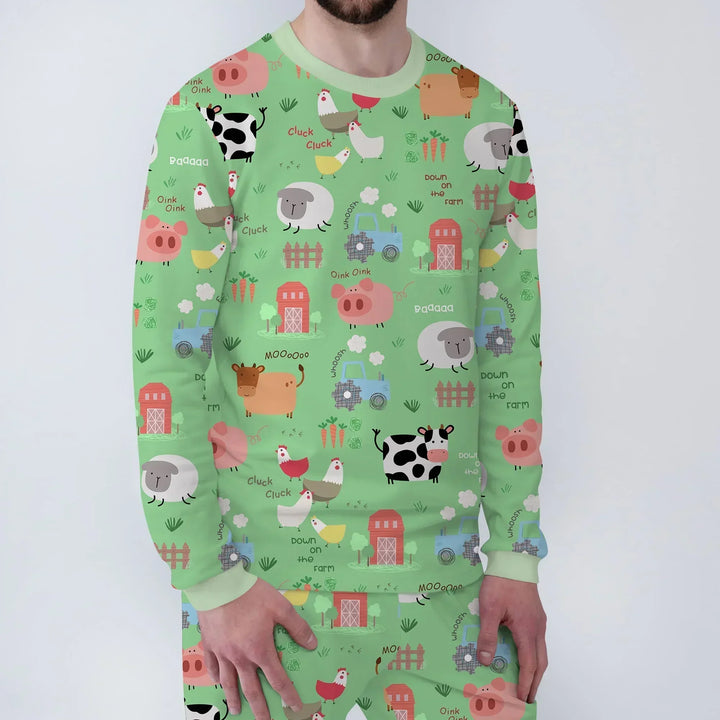 Farm Yard Bamboo Men's Pajama Set
