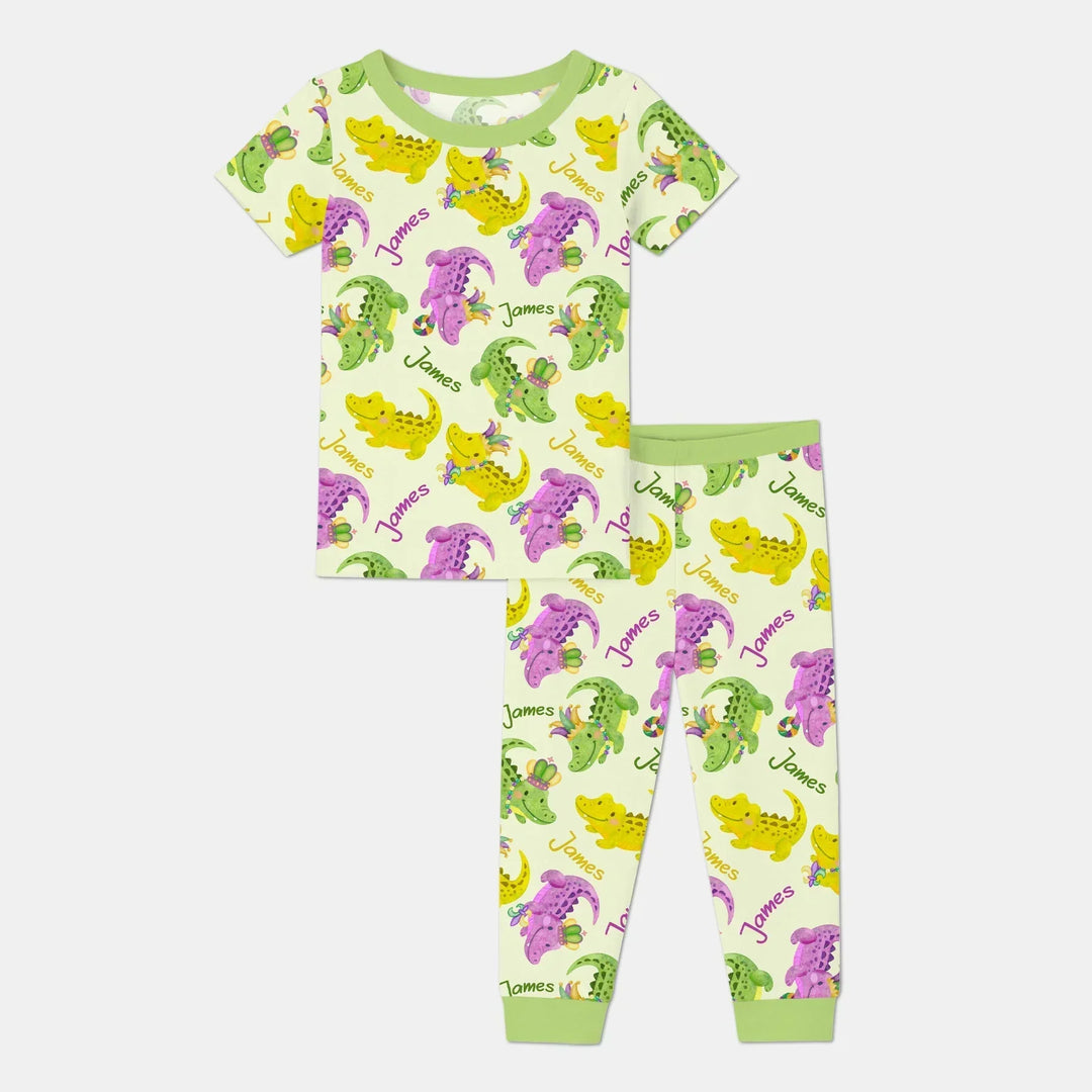 Zweiteiliges, kurzärmliges Pyjama-Set mit Marienkäfern