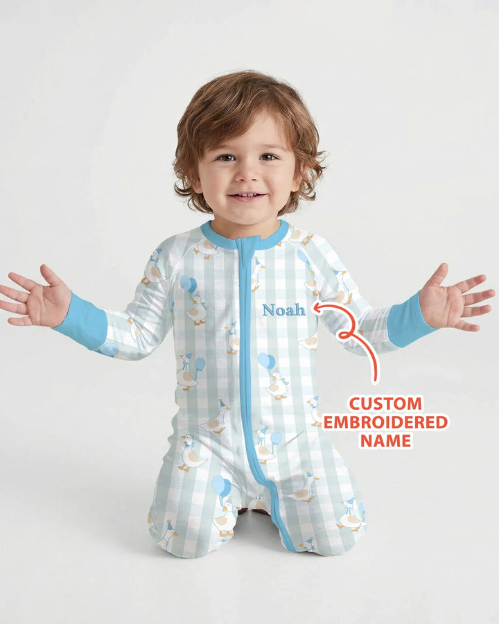 Gerippte Babykleidung mit individuellem Foto - Weich &amp; Skizzenhaft
