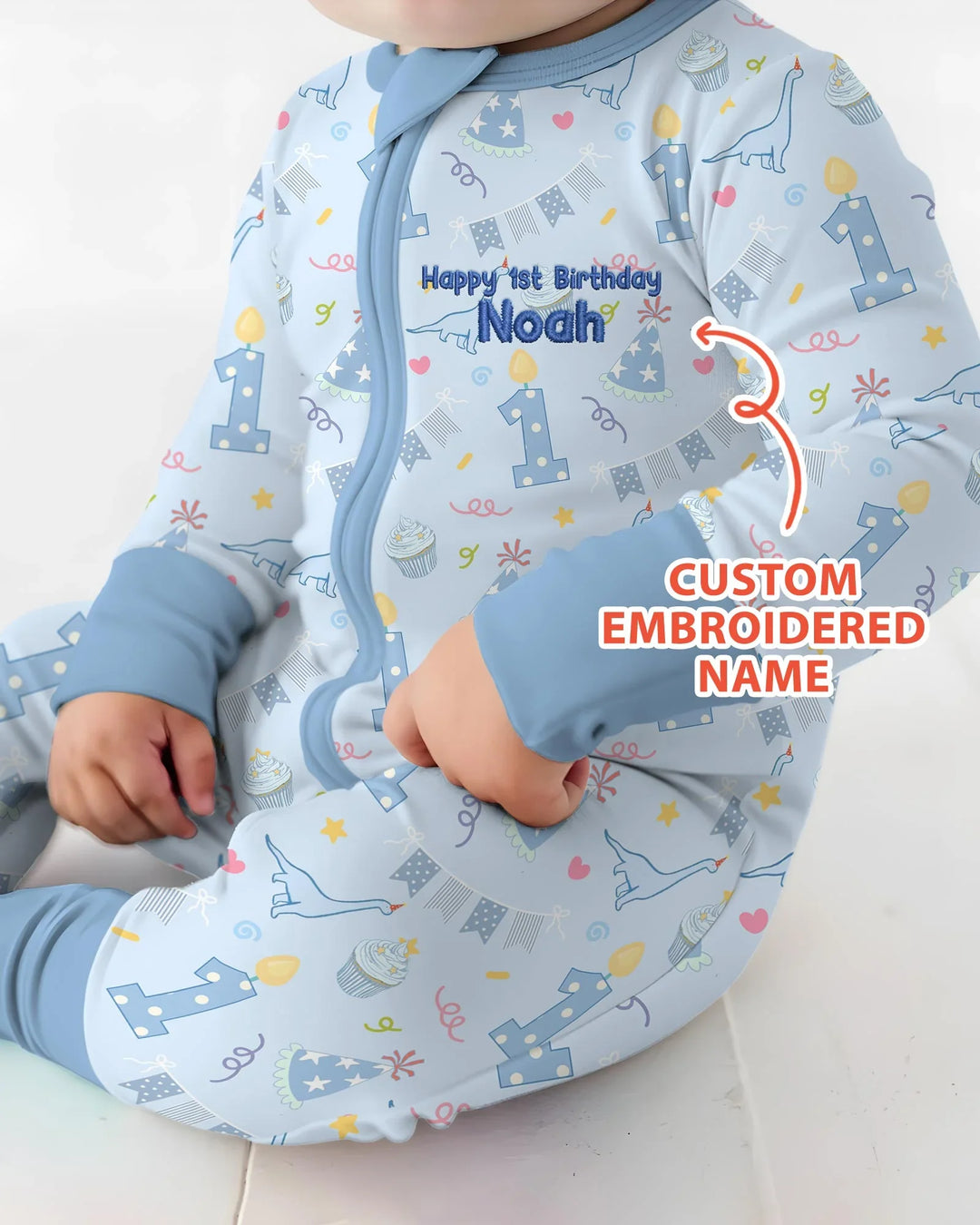 Gerippte Babykleidung mit individuellem Foto - Weich &amp; Skizzenhaft