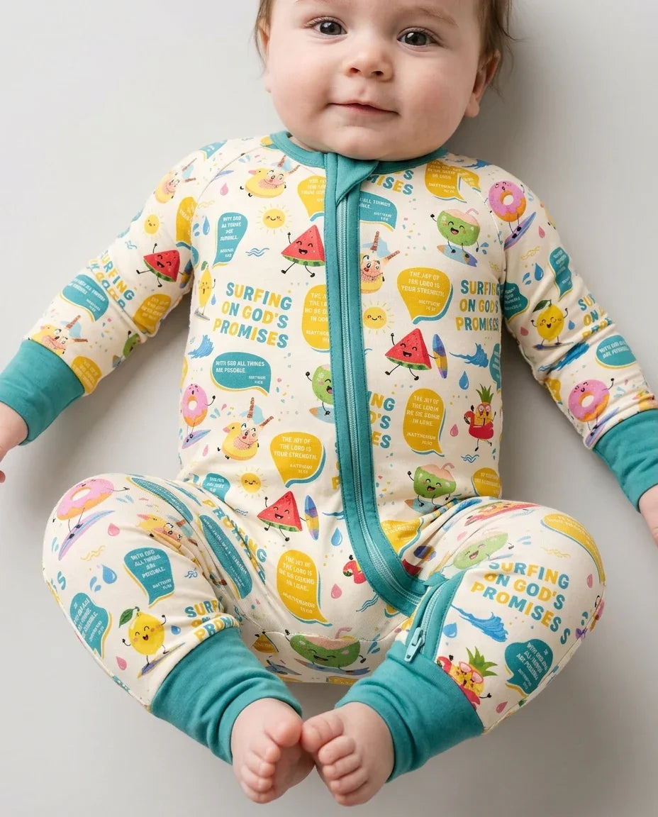 Gerippte Babykleidung mit individuellem Foto - Weich &amp; Skizzenhaft