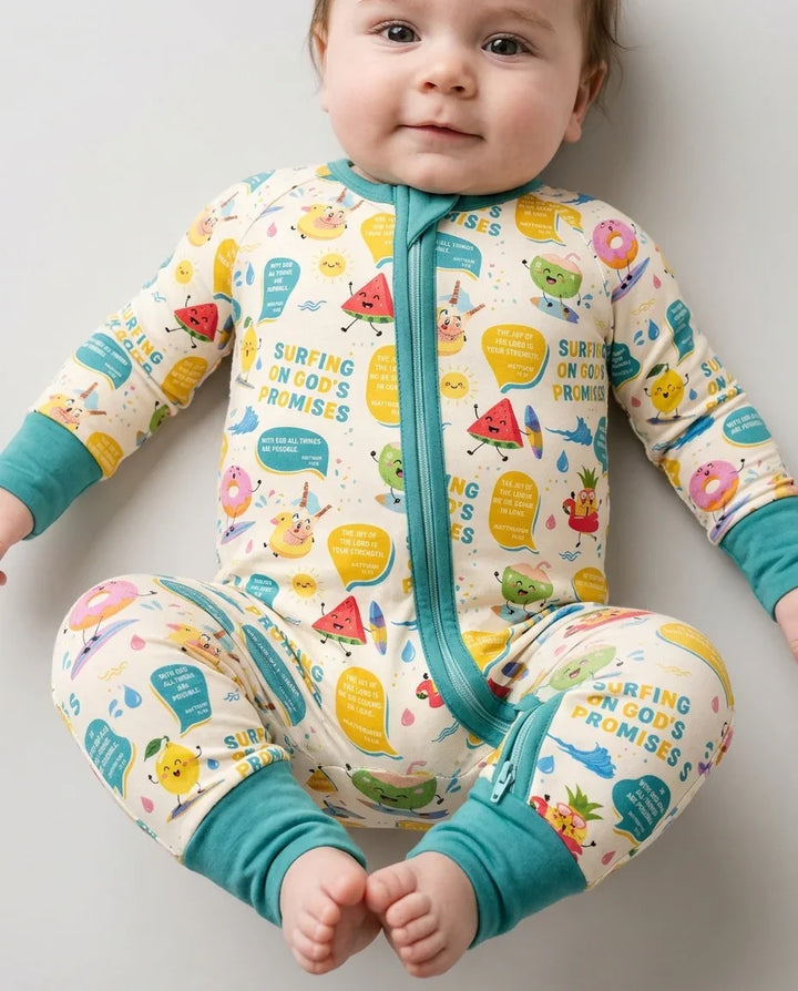Gerippte Babykleidung mit individuellem Foto - Weich &amp; Skizzenhaft