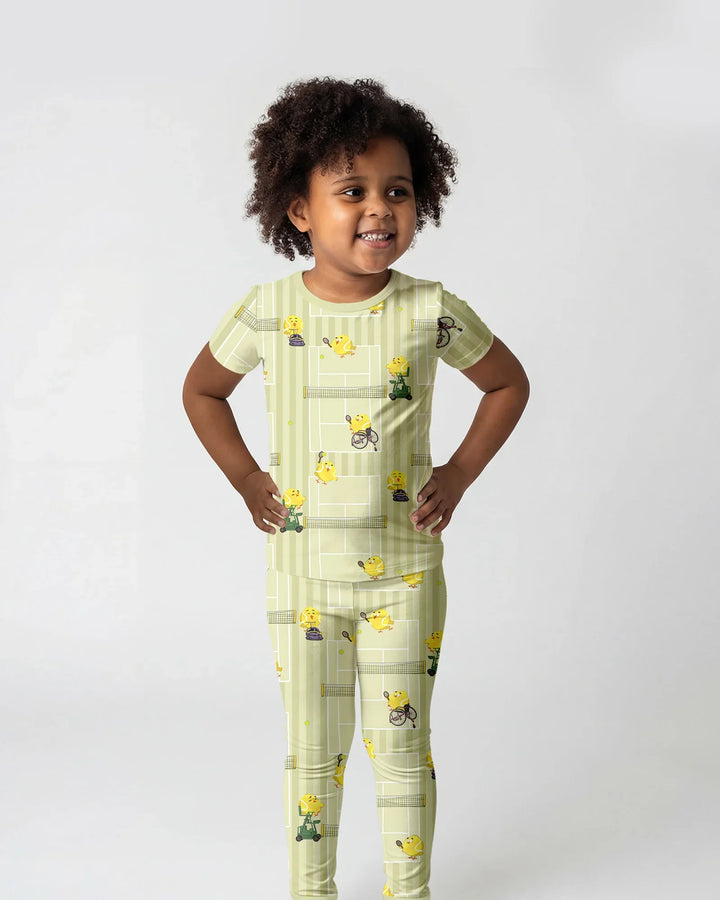 Zweiteiliges, kurzärmliges Pyjama-Set mit Marienkäfern