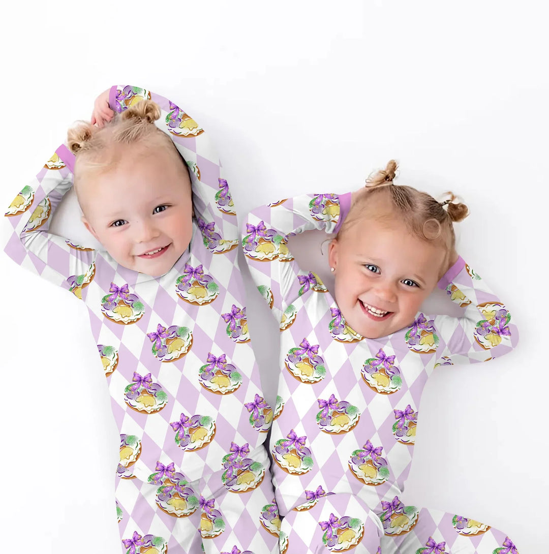 Zweiteiliges, kurzärmliges Pyjama-Set mit Marienkäfern