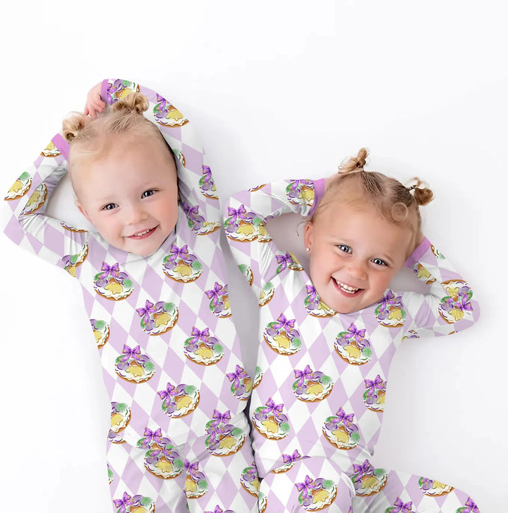 Zweiteiliges, kurzärmliges Pyjama-Set mit Marienkäfern