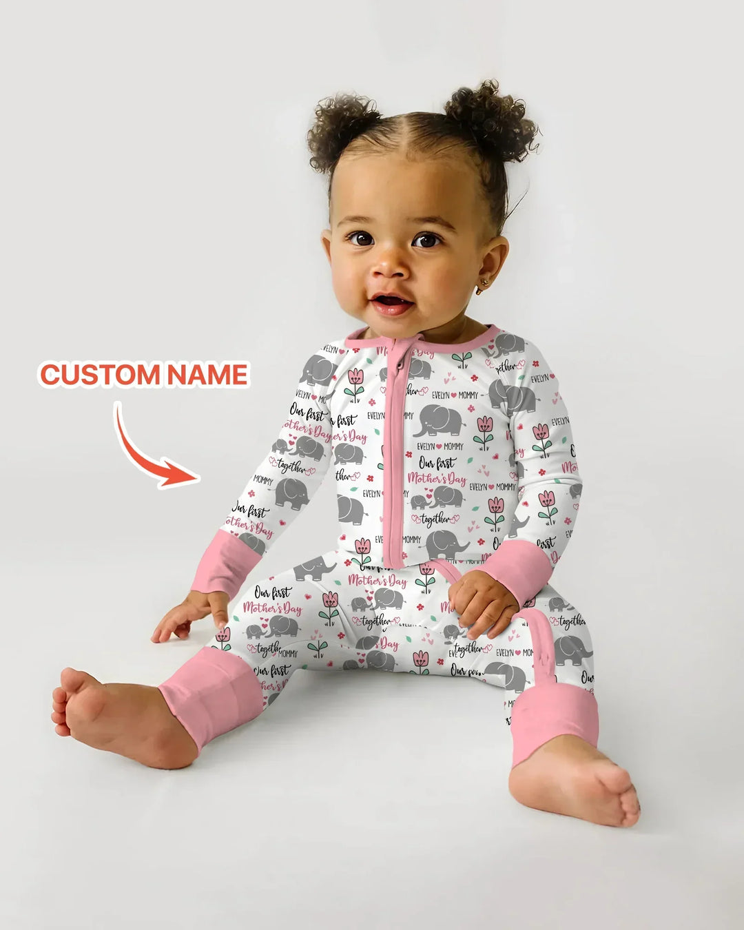 Gerippte Babykleidung mit individuellem Foto - Weich &amp; Skizzenhaft