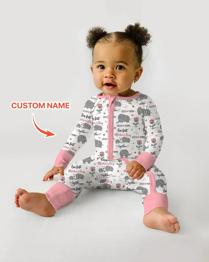 Gerippte Babykleidung mit individuellem Foto - Weich &amp; Skizzenhaft