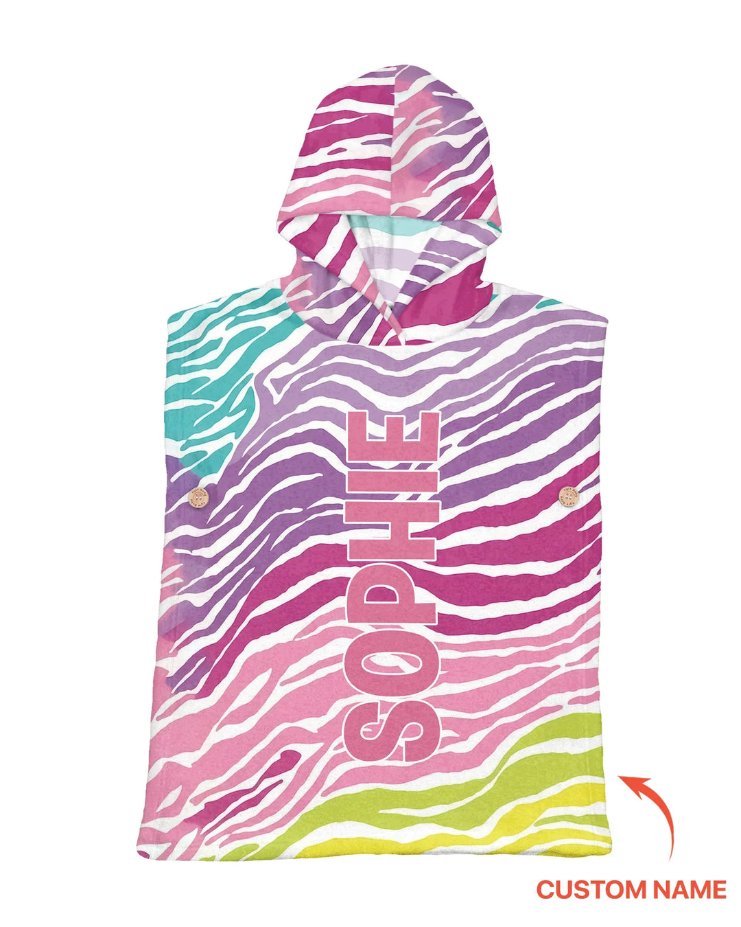 Hübscher gemusterter Bambus-Bade-Poncho
