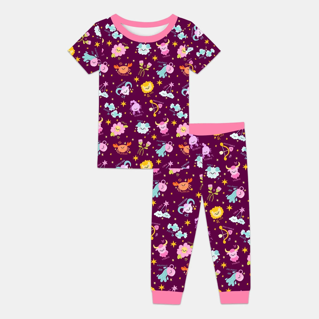 Zweiteiliges, kurzärmliges Pyjama-Set mit Marienkäfern