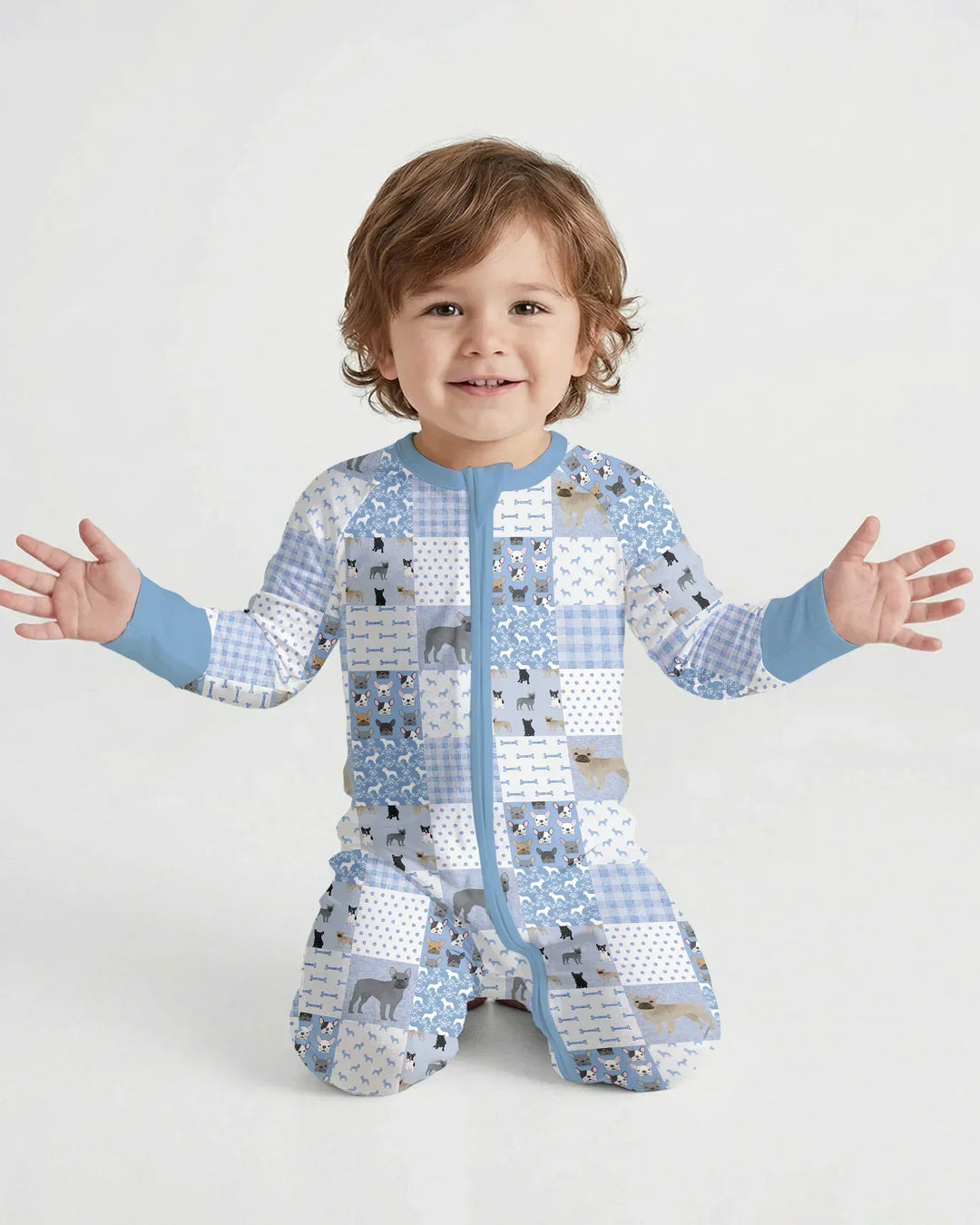 Gerippte Babykleidung mit individuellem Foto - Weich &amp; Skizzenhaft