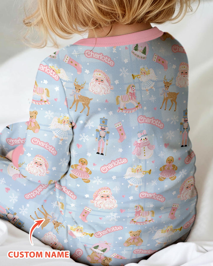 Custom Name Winter Wonderland Bamboo Convertible Zippy