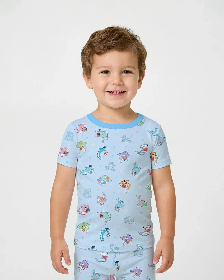 Zweiteiliges, kurzärmliges Pyjama-Set mit Marienkäfern
