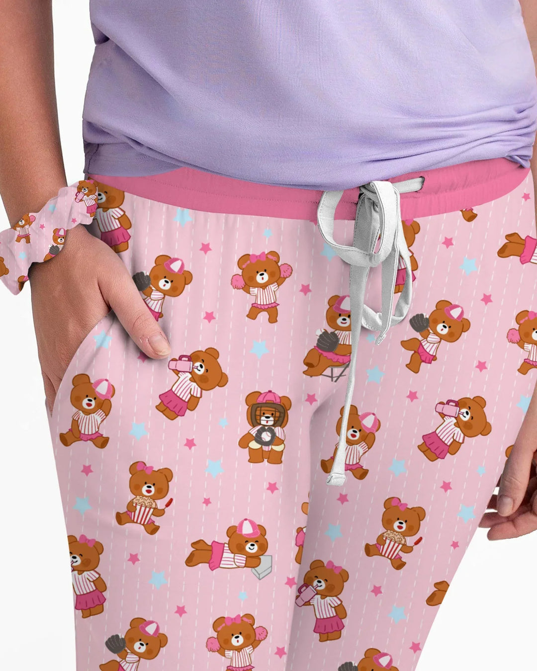 Geboren, um Baseball zu spielen, Damen-Pyjama-Set aus Bambus