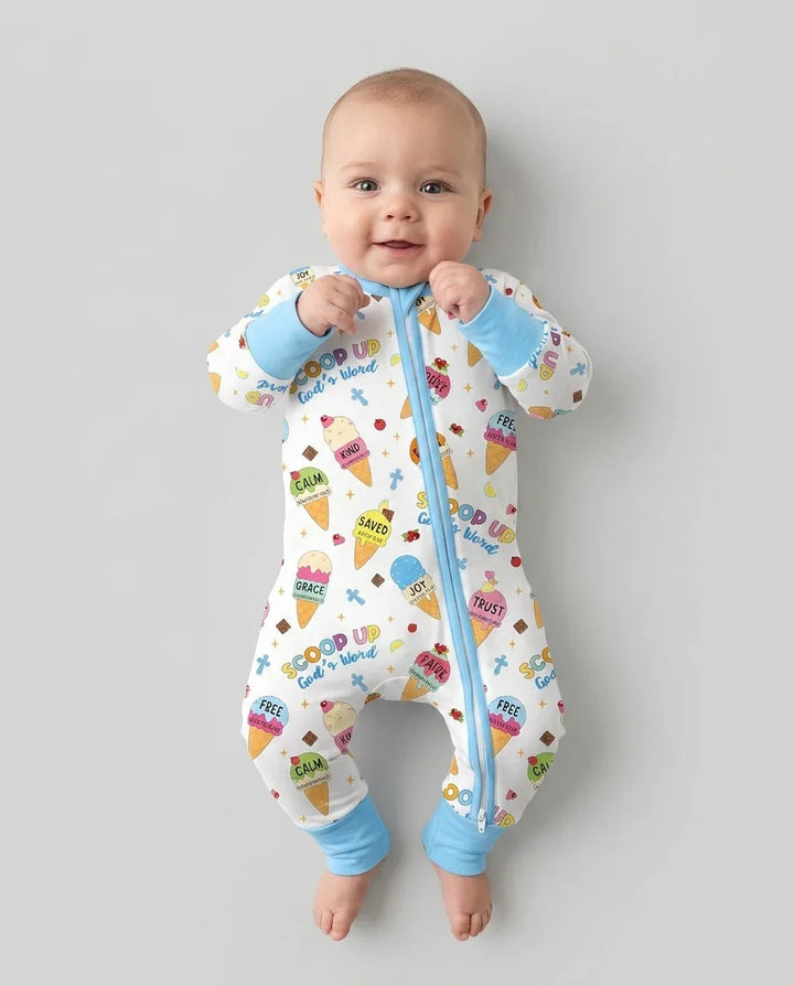 Ice Cream Summer Christian Bamboo Convertible Zippy