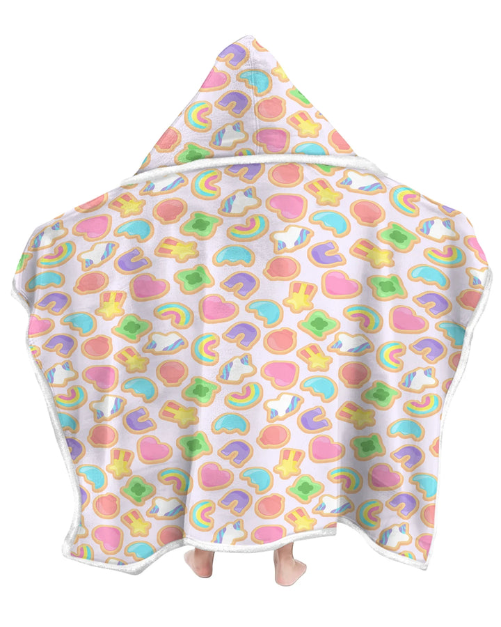 Lucky Marshmallow Cookies Bamboo Wearable Hooded Blanket