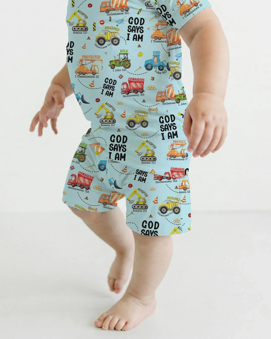 Zweiteiliges Pyjama-Set mit kurzen Ärmeln und Shorts im Sommer-Design