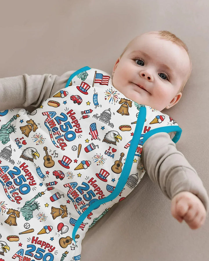 Happy 250 America I love USA Bamboo Sleep Bag