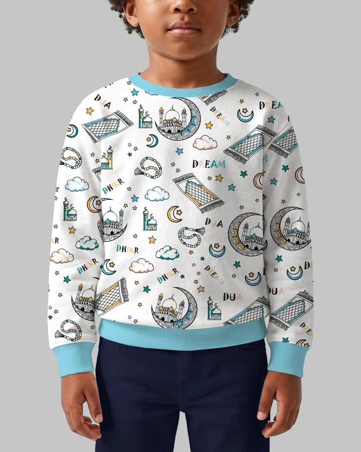 Dua, Dhikr, Traum-Matching Familie Bambus Rundhals-Sweatshirt