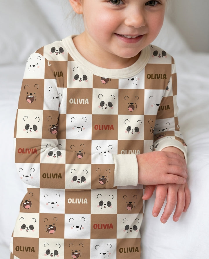 I Am Baby Bears Bamboo Two Piece Long Sleeve Pajama Set