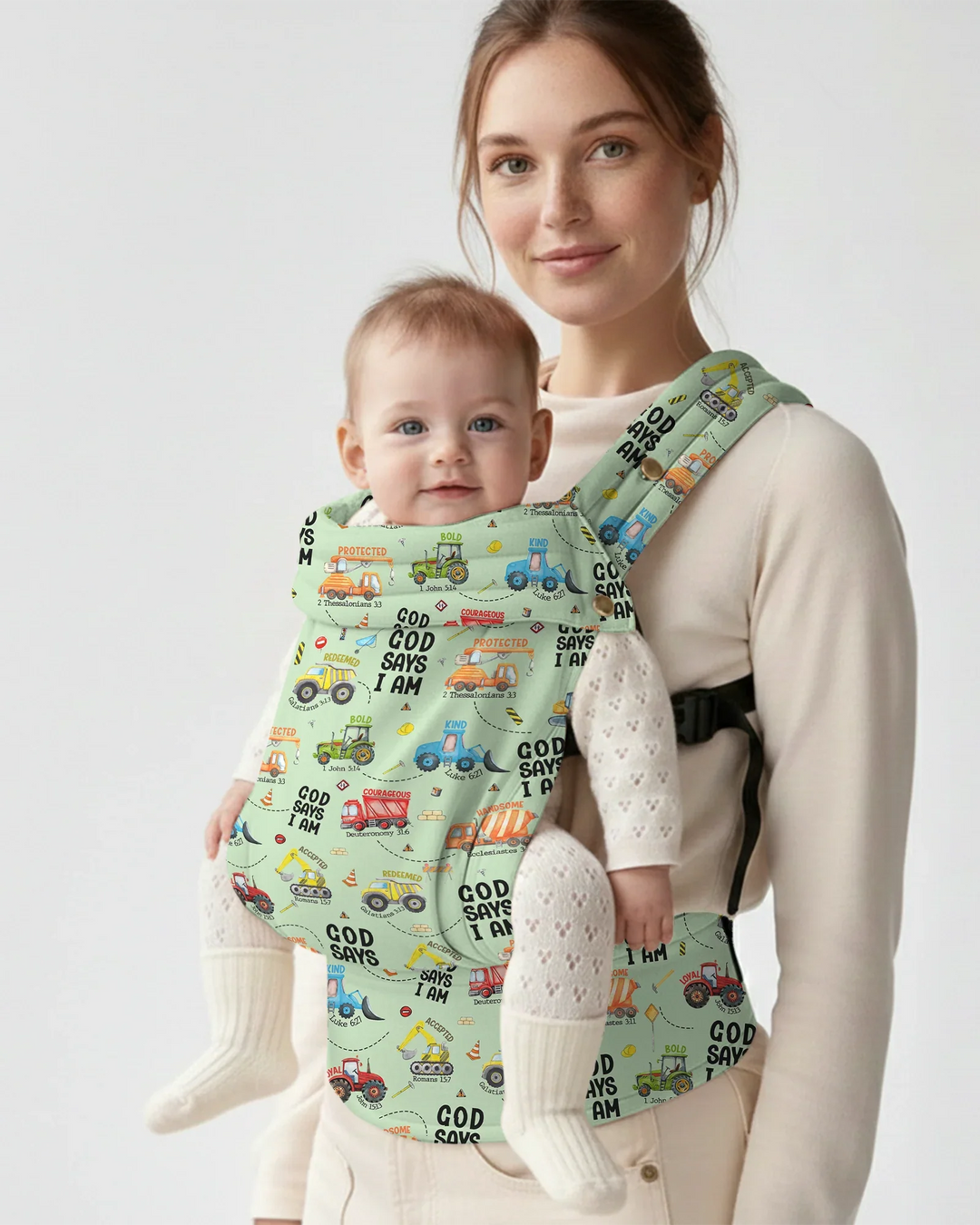 Gott sagt, ich bin ein Tragetuch für Babys