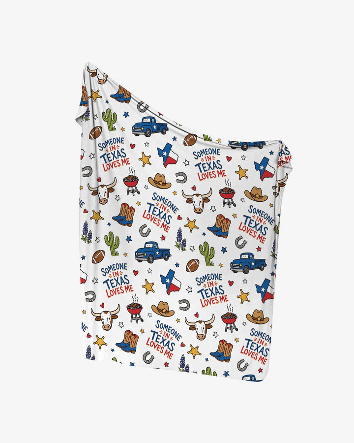 Someone in Texas Loves Me Swaddle Blanket