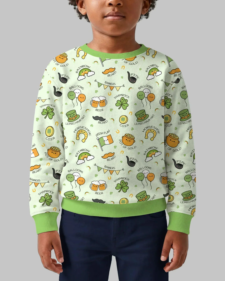 Kawaii St. Patrick's Day Bambus-Rundhalsshirt