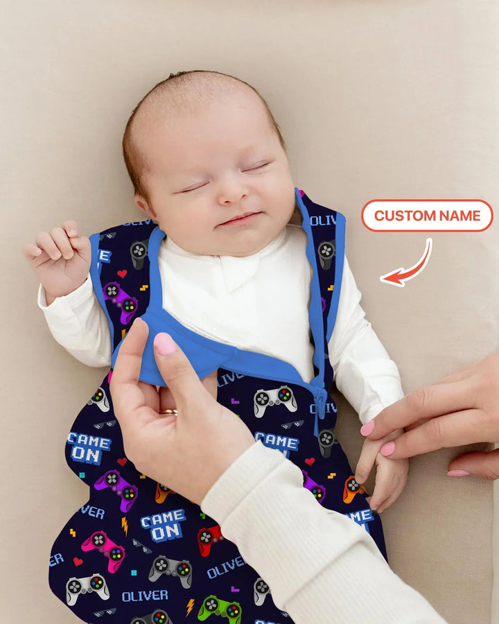 Custom Name Game On Family Matching Bamboo Sleep Bag