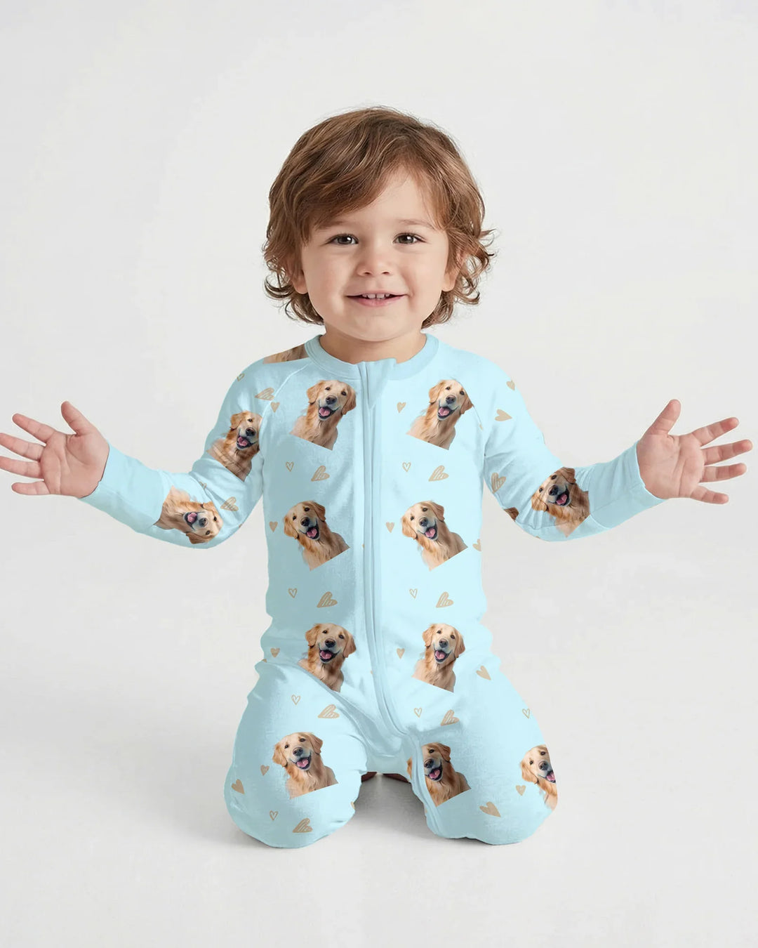 Benutzerdefiniertes Gesicht All Over Print Baby Convertible Zippy