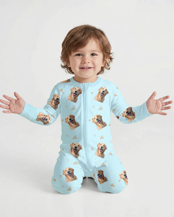 Benutzerdefiniertes Gesicht All Over Print Baby Convertible Zippy