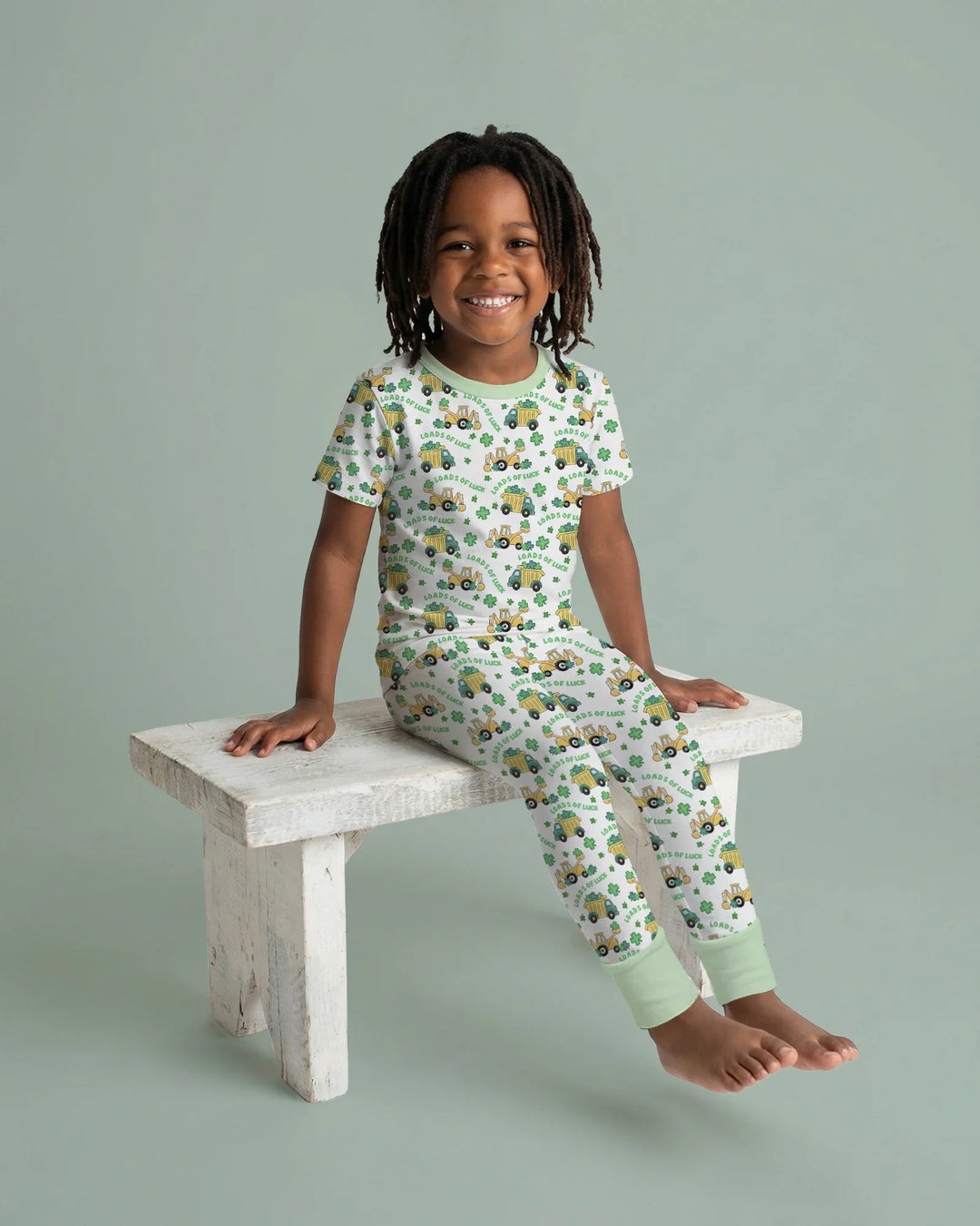 Loads Of Luck Bamboo Two Piece Short Sleeve Pajama Set