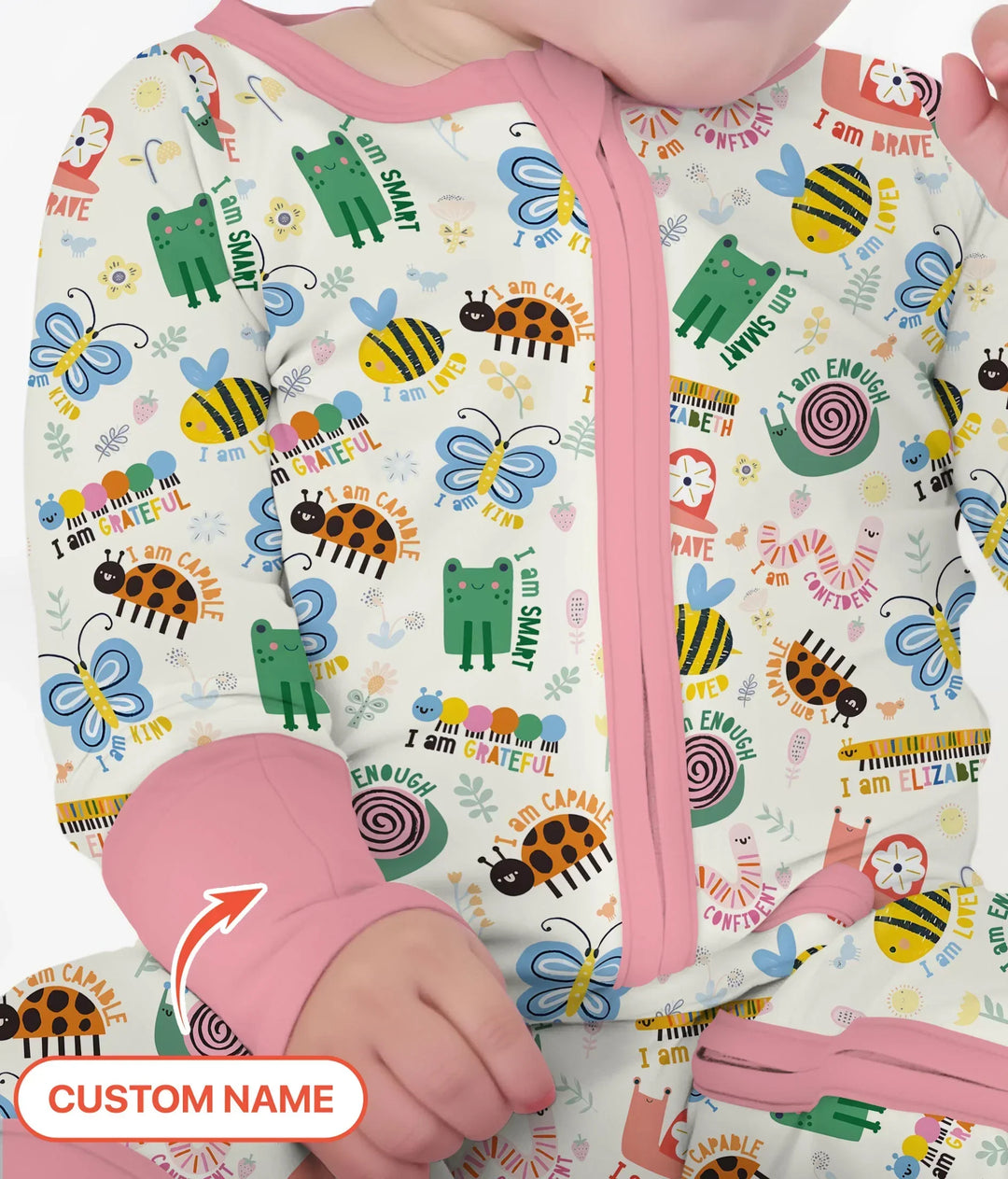 Gerippte Babykleidung mit individuellem Foto - Weich &amp; Skizzenhaft